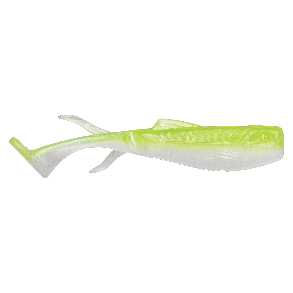 Crush City Sizzle Shad - Chartreuse Pearl